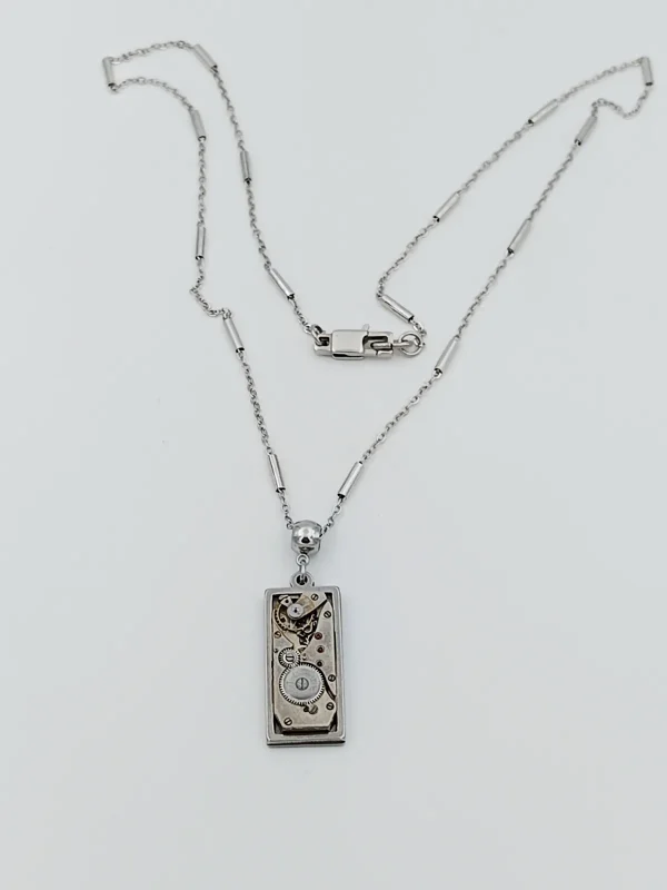 Collier Art Déco mécanisme montre